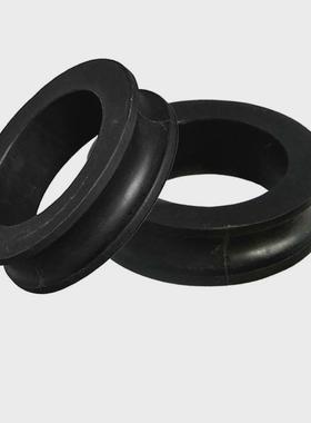 驱动循环钢丝绳装置用胶轮工程塑料猴车轮衬188x132x50桥阳矿山