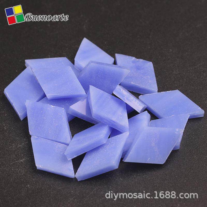 菱形云母碎片玻璃不规则diy马赛克灯粒散烛台彩色玻璃手工材料透