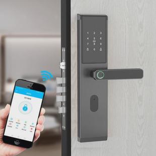 指纹家用防盗门智能锁通用型入户门电子锁公寓出租房通通密码锁