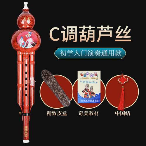 奇美葫芦丝乐器初学者c调降b儿童调专业演奏防摔胡芦丝小学生专用