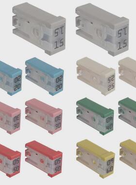 14件15a20a25a30a40a50a60a32v开槽迷你汽车盒式保险丝套件