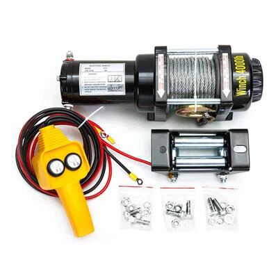 热销批发越野车12v/24v小型卷扬机绞盘便携式自救车载小吊机电动