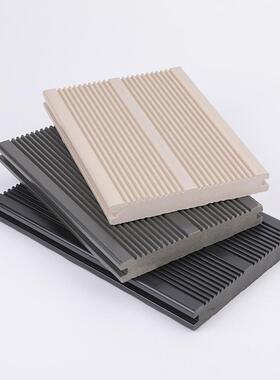 实心塑木地板在线压花老木花纹公园栈道户外实心塑木地板生态木