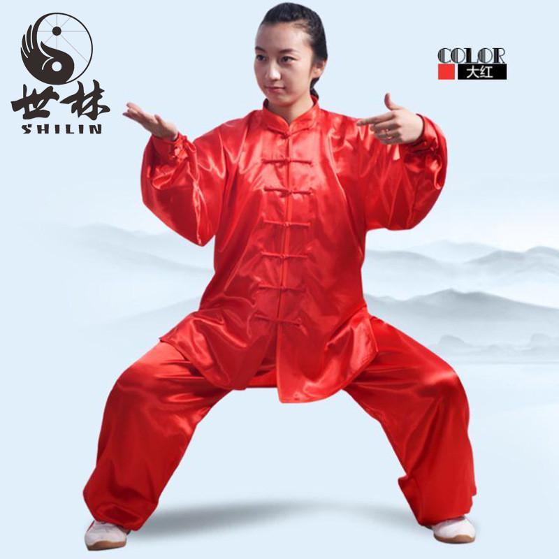 太极服中老年男女款儿童武术服练功服套装学校表演服晨练厂家批发