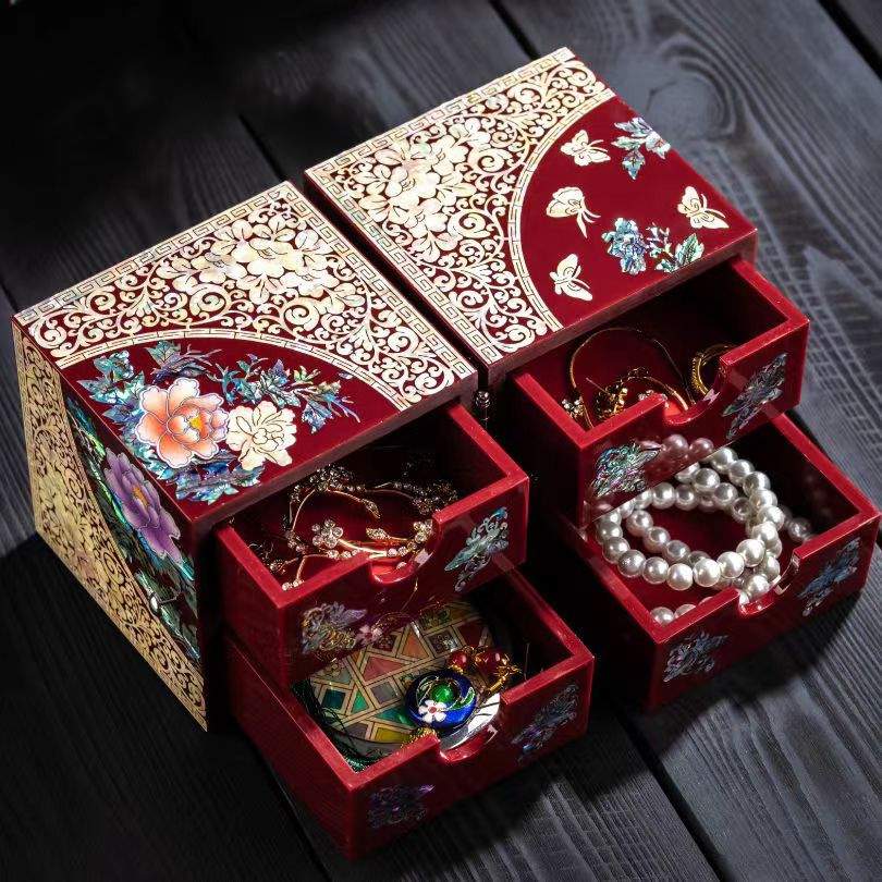 送闺蜜结婚礼物送新人高档实用新婚送新娘的螺钿首饰盒送妹妹伴手,节庆用品/礼品,创意礼盒/礼品套组,淘宝优惠券,粉丝福利购,淘宝优惠卷