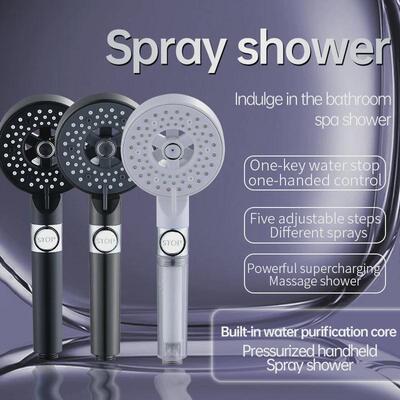 Pressurized shower nozzle Strong sprinkler spraying ability