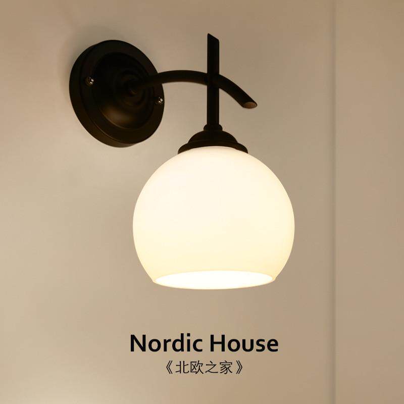 现代简约北欧创意客厅装饰过道楼梯led灯具欧式床头卧室感应壁灯