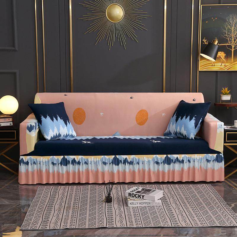 裙边式纯色沙发套罩全包防滑弹力沙发罩跨境简约现代裙摆沙发套,居家布艺,沙发垫,淘宝优惠券,粉丝福利购,淘宝优惠卷
