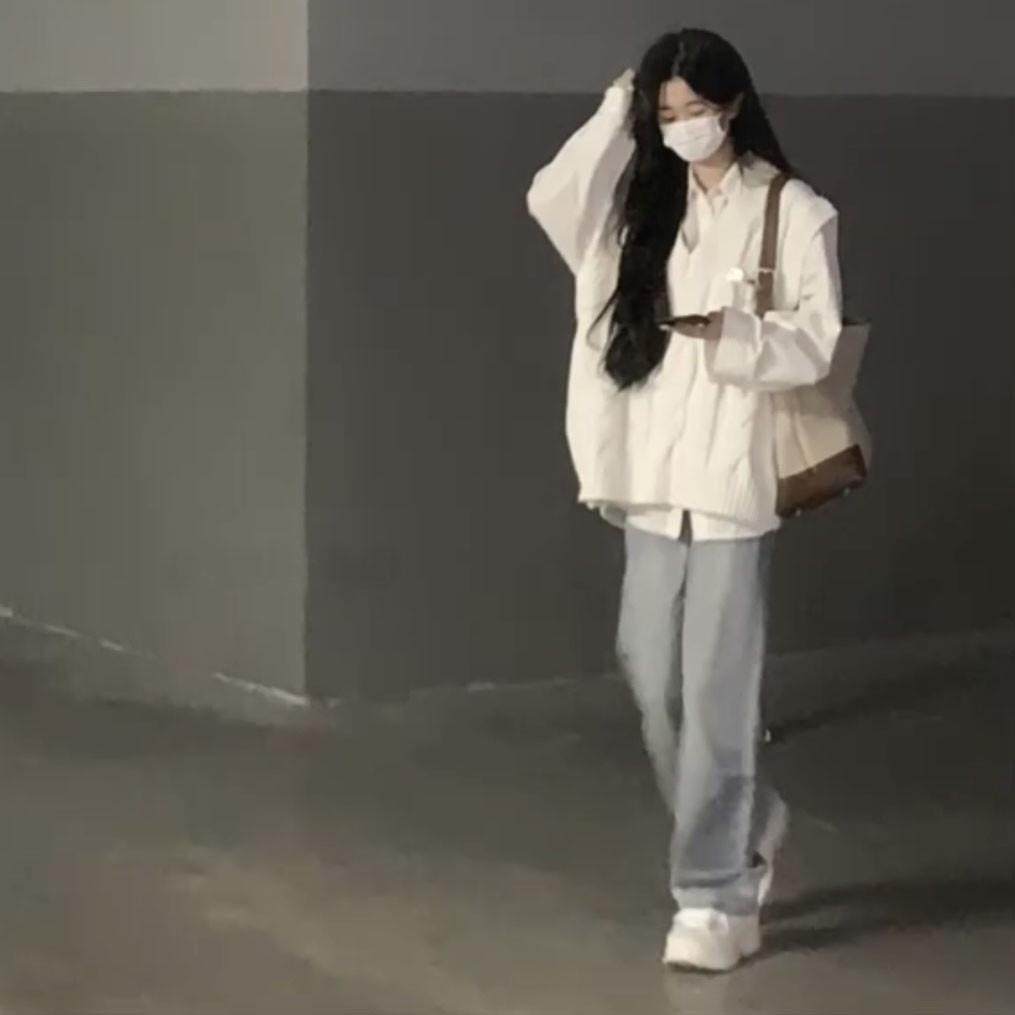 2024秋季新款日系学院风白色V领麻花马甲+内搭衬衫套装女,女装/女士精品,时尚套装,淘宝优惠券,粉丝福利购,淘宝优惠卷