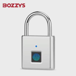 BOZZYS智能指纹挂锁旅行箱学生宿舍柜门健身房速开密码小锁头厂家