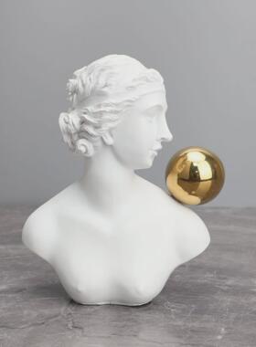 欧式断臂维纳斯大卫人物摆件客厅软装酒店展厅家居艺术办公室饰品