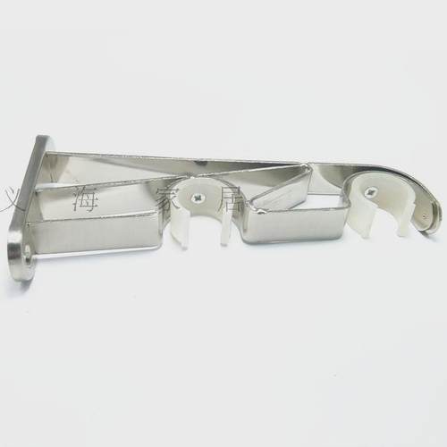 vjw5铁艺多色承重窗帘杆罗马杆侧装双杆配件托架座2528管卡