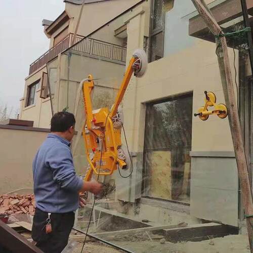 电动玻璃吊装吊机高空翻转升降板块起重机真空吸盘搬运板材吸工具
