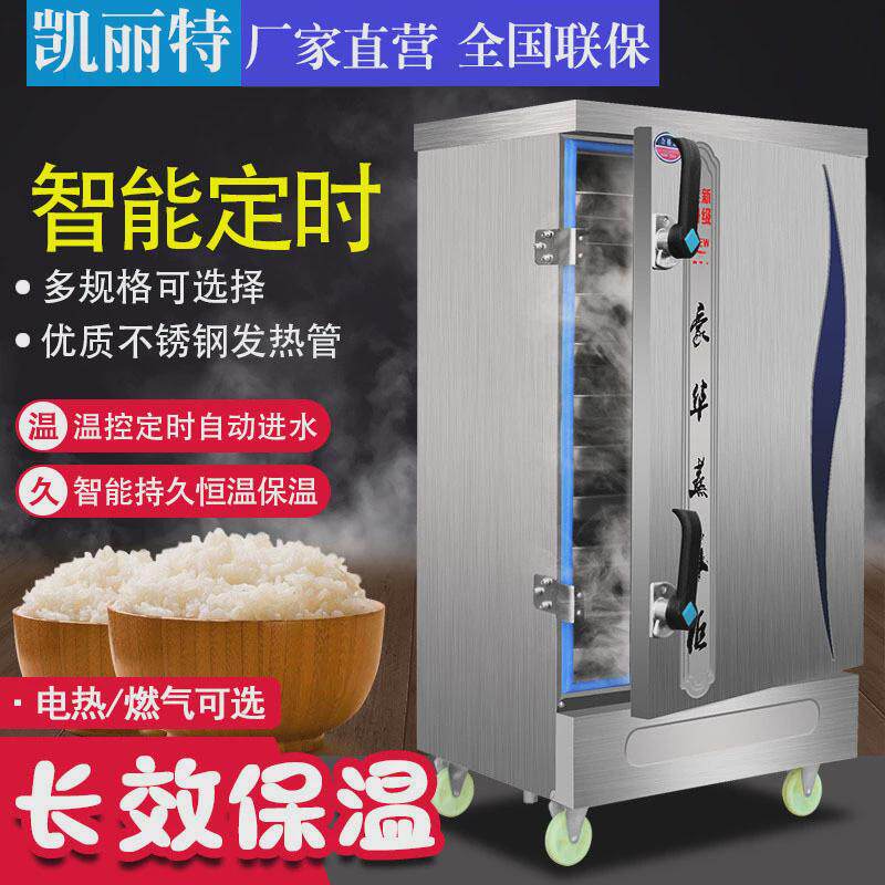 凯丽特食堂蒸饭柜商用大型双门蒸饭车小型电热蒸箱自动燃气蒸汽炉