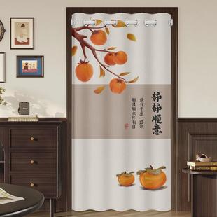 免打孔空调门帘隔断帘防冷气防蚊帘卧室客厅夏季 高级感新中式 挡风