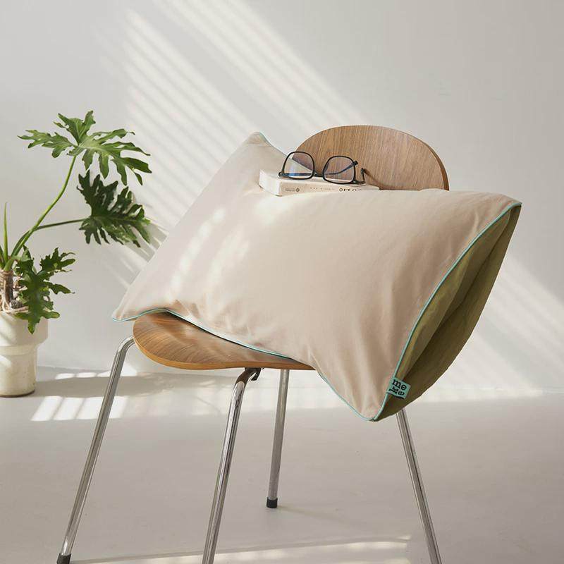 亲肤柔软加厚全棉枕套简约枕撞色边个性枕头套单人纯色袋48*74cm,床上用品,枕套,淘宝优惠券,粉丝福利购,淘宝优惠卷