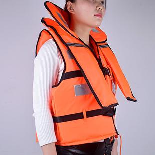 供应多功能大领泡沫成人救生衣充气泡沫充气救生衣款式多选