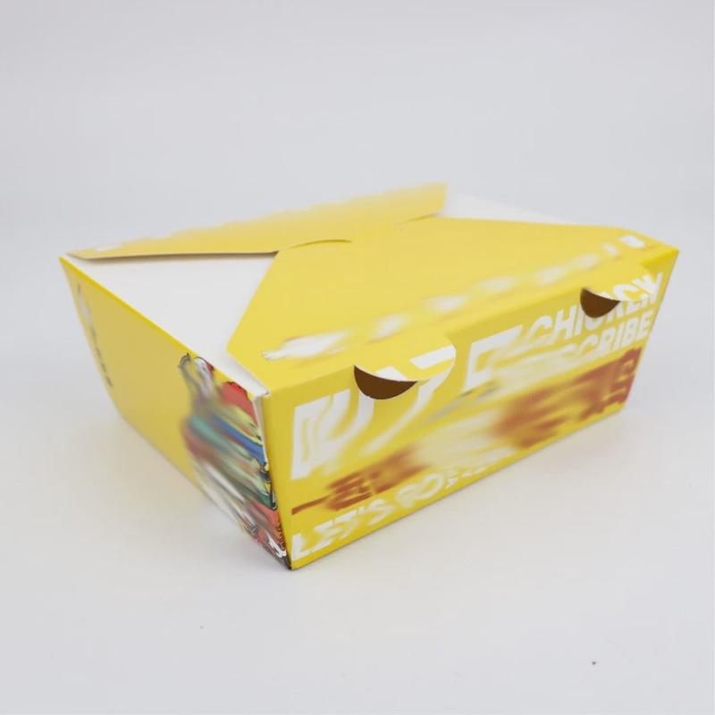 热销现货鸡块盒鸡排外卖打包盒上校鸡块沙拉环保包装盒薯条炸鸡盒