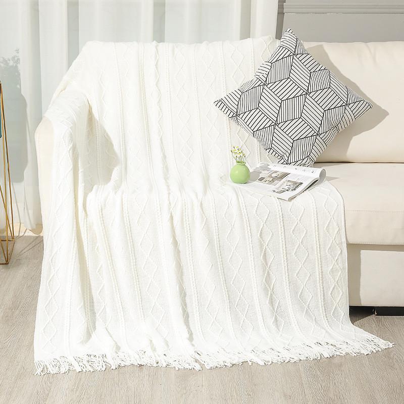 定制秋冬披肩毯子办公室旅行毛午睡薄毯针织沙发线毯blanket定做