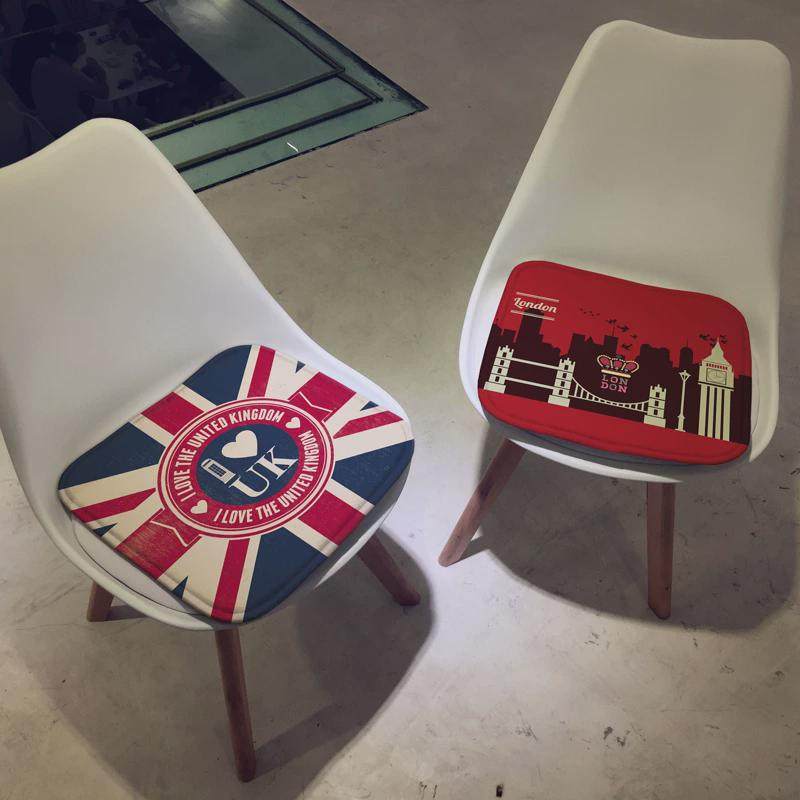 咖啡店英伦坐垫 卡通餐椅垫沙发吊椅垫转椅子凳子汽车坐垫,居家布艺,椅垫,淘宝优惠券,粉丝福利购,淘宝优惠卷