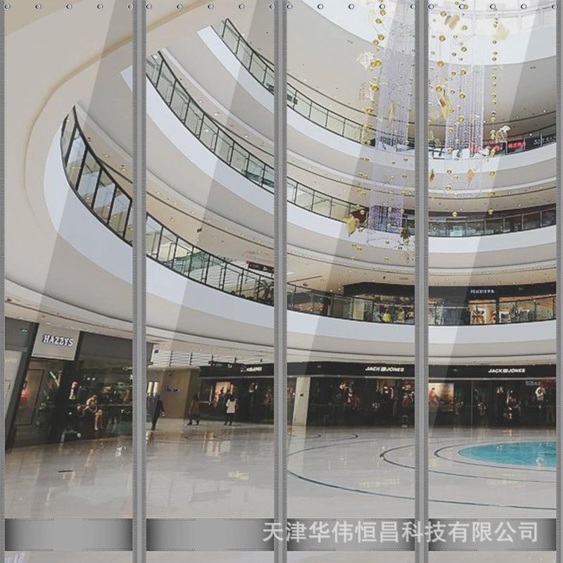 空调门帘隔热夏季防风透明商用挡风隔断帘塑料pvc磁铁自吸软门帘