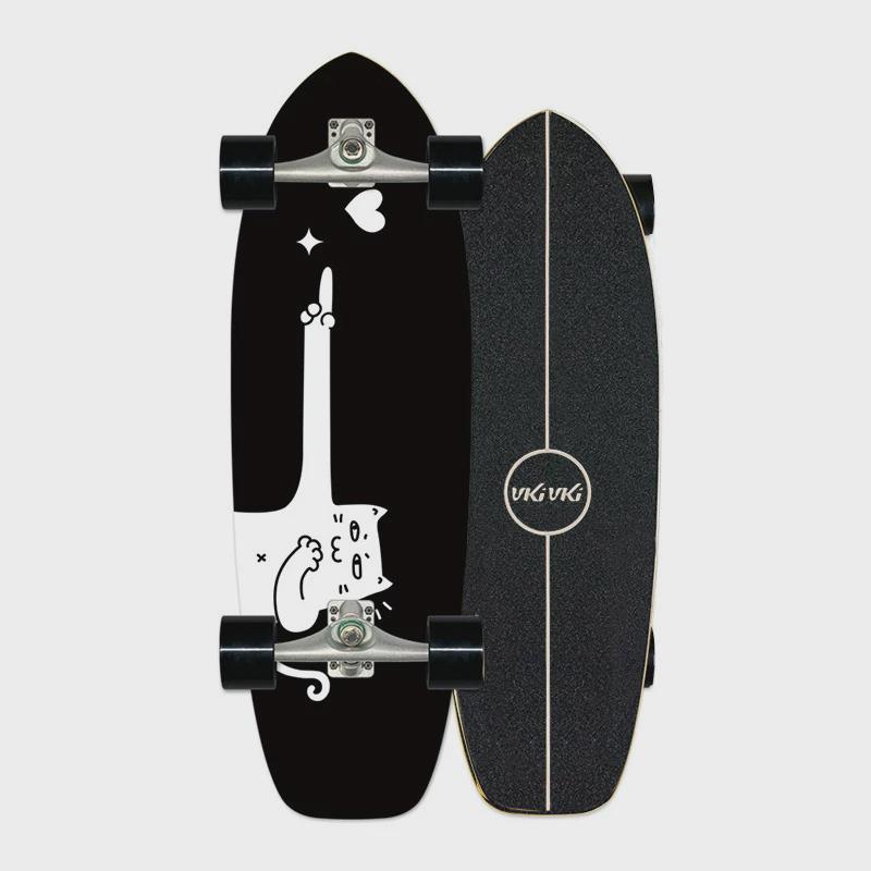 工厂直供专业板滑板滑板枫木滑板板面陆地冲浪四轮滑板车专业滑板