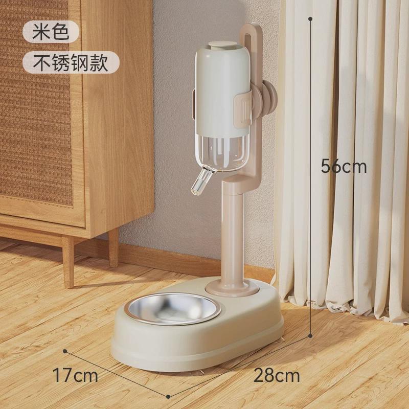 多功能立式饮水喂食器狗喝水器不湿饮水机自动挂式嘴宠物猫碗狗碗