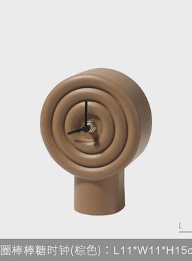 简约创意样板间摆件书房时钟表儿童售楼处客厅玄关电视柜软装饰品