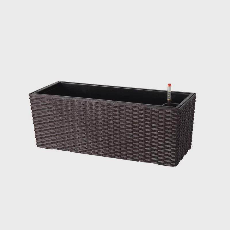 阳台花盆自吸水壁挂栏杆花箱悬挂式长方形窗台户外人气种植箱护栏