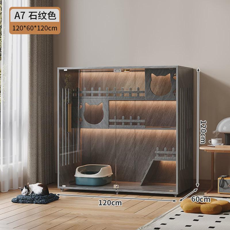 四季通用猫别墅家用房子超大自由猫咪室内空间多层豪华猫舍猫屋