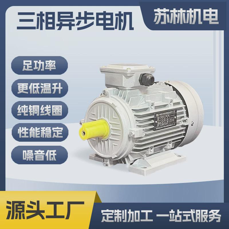 厂家直销ye3三相异步电机加工定制2极4极6极电动机铝壳电机定做