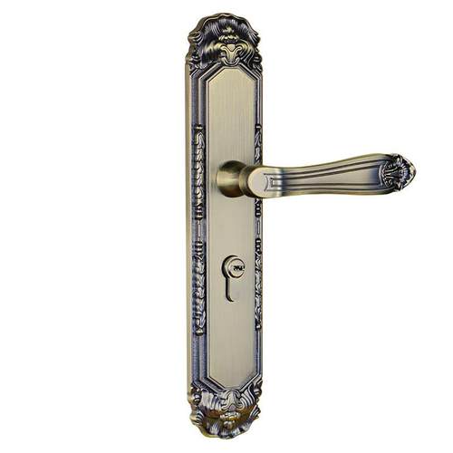 基亚锌合金室内办公室门锁门锁静音双开对开木门锁欧式实木门锁具