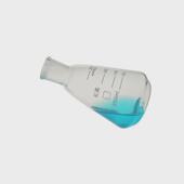 带刻度石英三角烧瓶磨口蒸馏烧瓶耐高温三角烧杯反应瓶三角锥形瓶