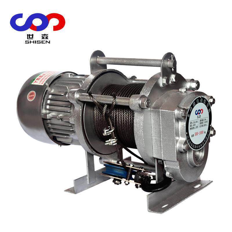 300-600电动机家用卷扬机|公斤工地快速机淬火齿轮维修世森电动葫