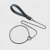 meianju比赛一体牵引链旋转扣牵引绳宠物狗级p链纠正爆冲控制链