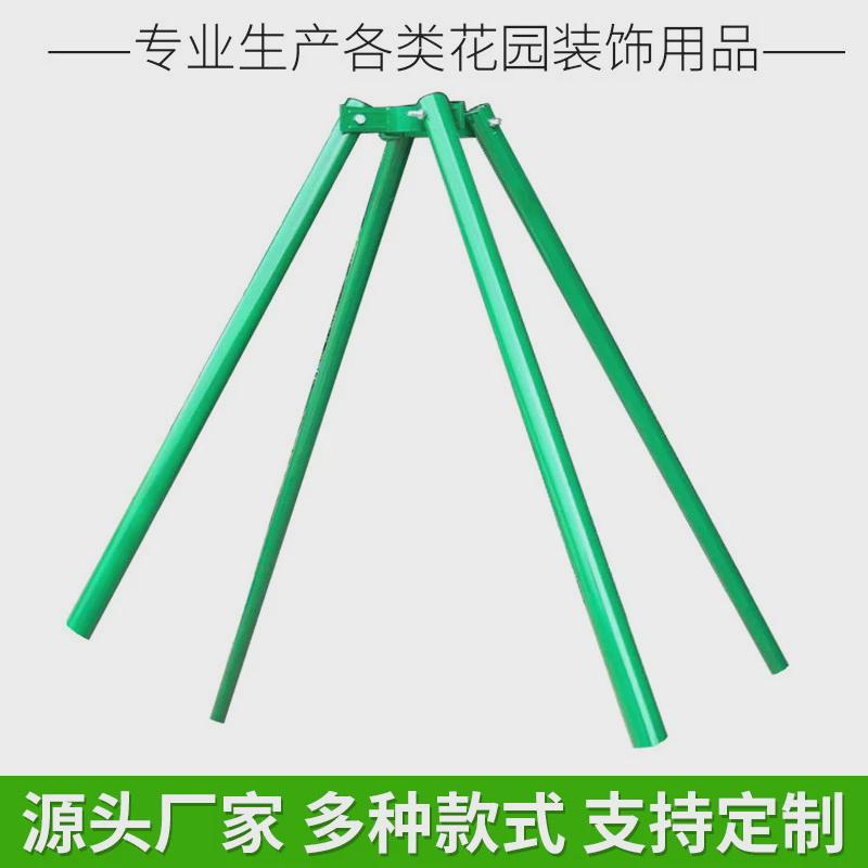 热销树木支撑固定器铁抱箍防风支撑杆烤漆行道镀锌钢管苗木支撑架