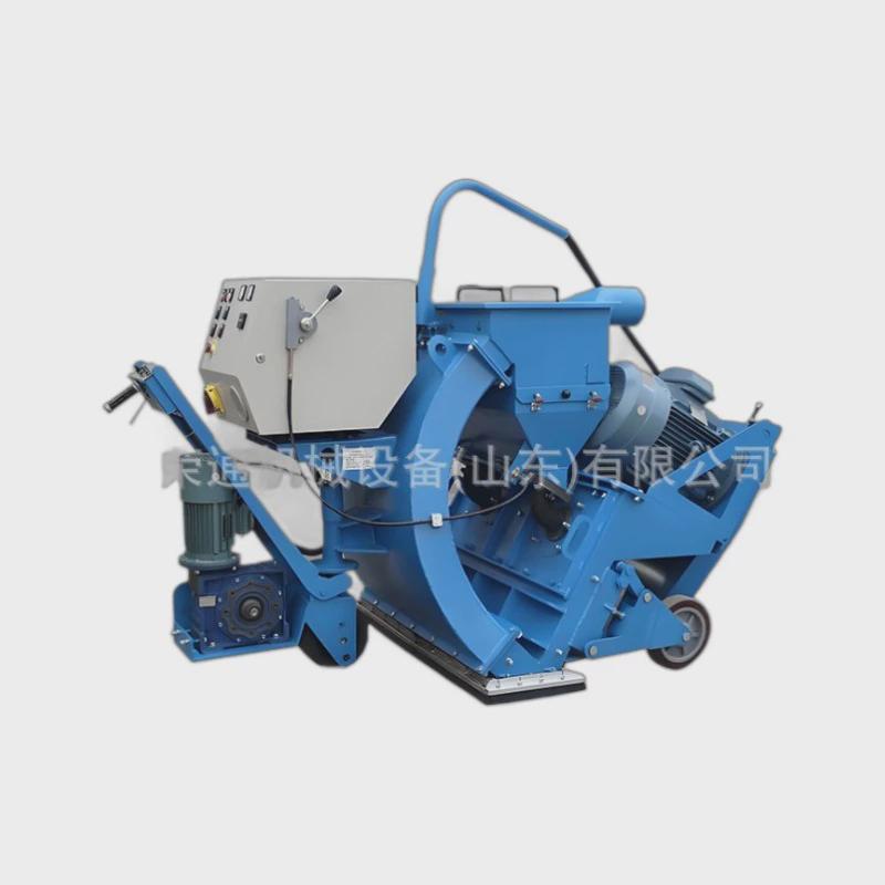 标志线抛丸机小型桥面混凝土拉毛抛丸机通过式钢丸550路面移动式