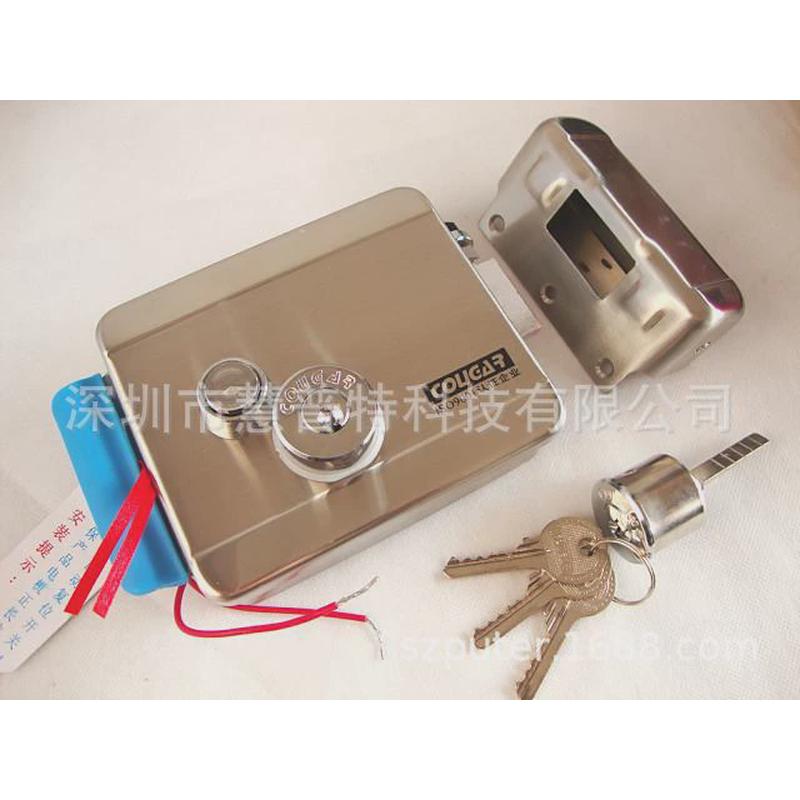 安得利q788豪华装不锈钢电控锁楼宇对讲锁锁，门禁电电