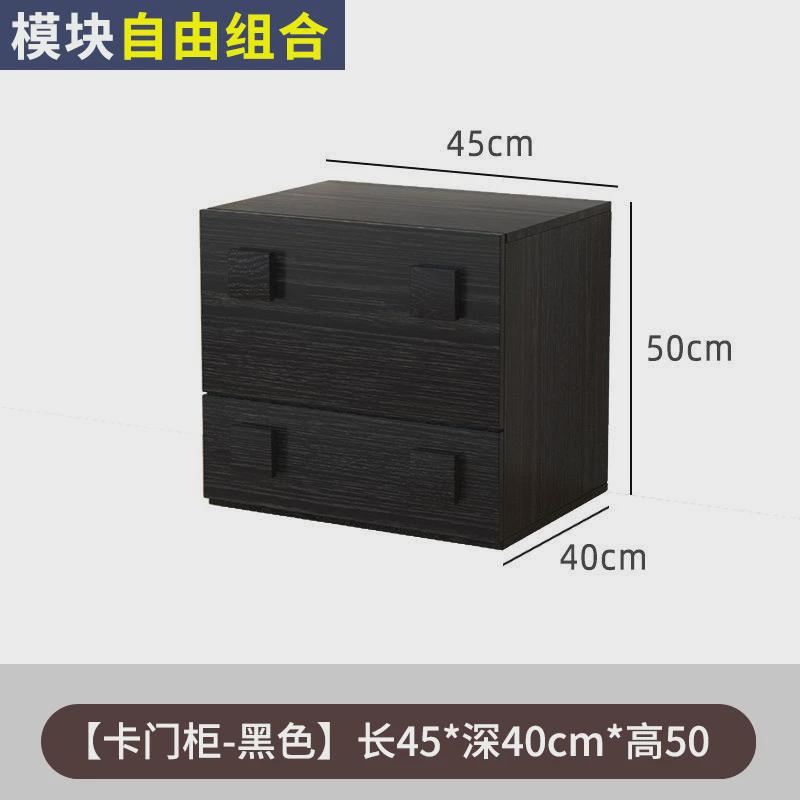 移动卡门柜储物柜收纳柜小户型复古阳台柜个性电视柜可拆卸床头柜