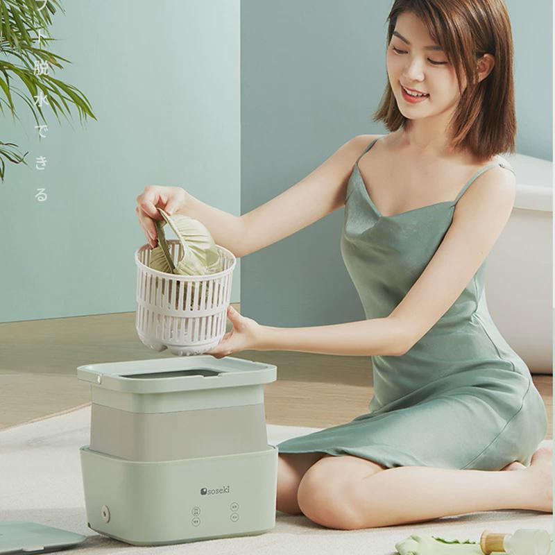 善思soseki折叠洗衣机小型洗脱一体全自动迷你内衣内裤洗袜子神器