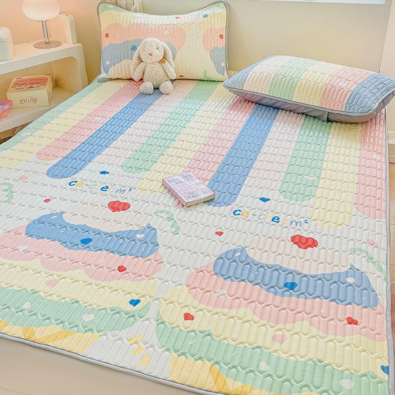 冰丝乳胶床垫家用单人薄床褥子学生宿舍软垫可折叠租房打地铺专用