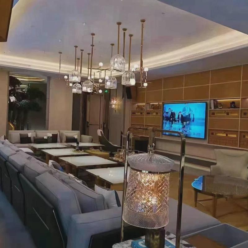 别墅工程餐厅吊灯酒店艺术楼梯吊灯会所ktv桌球室会客室装饰吊灯