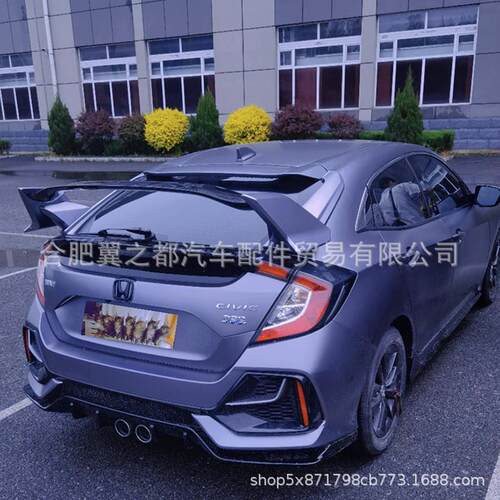 热销适用于16-21款两厢思域尾翼十代思域改装typer翼风翼思域专用