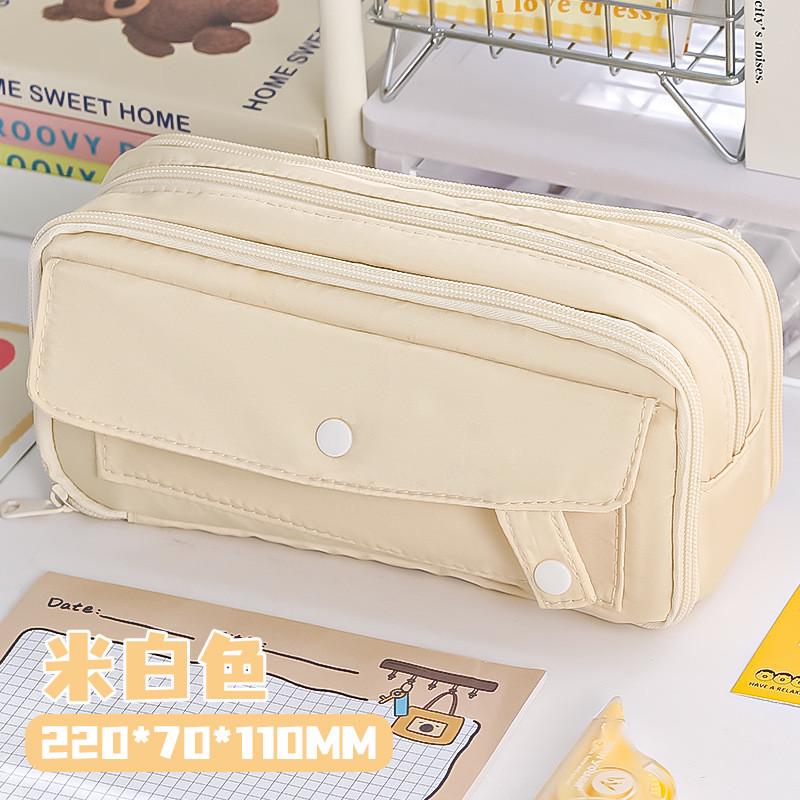 透明笔袋大容量简约初中生日系铅笔盒小学生高中文具盒痛包笔袋