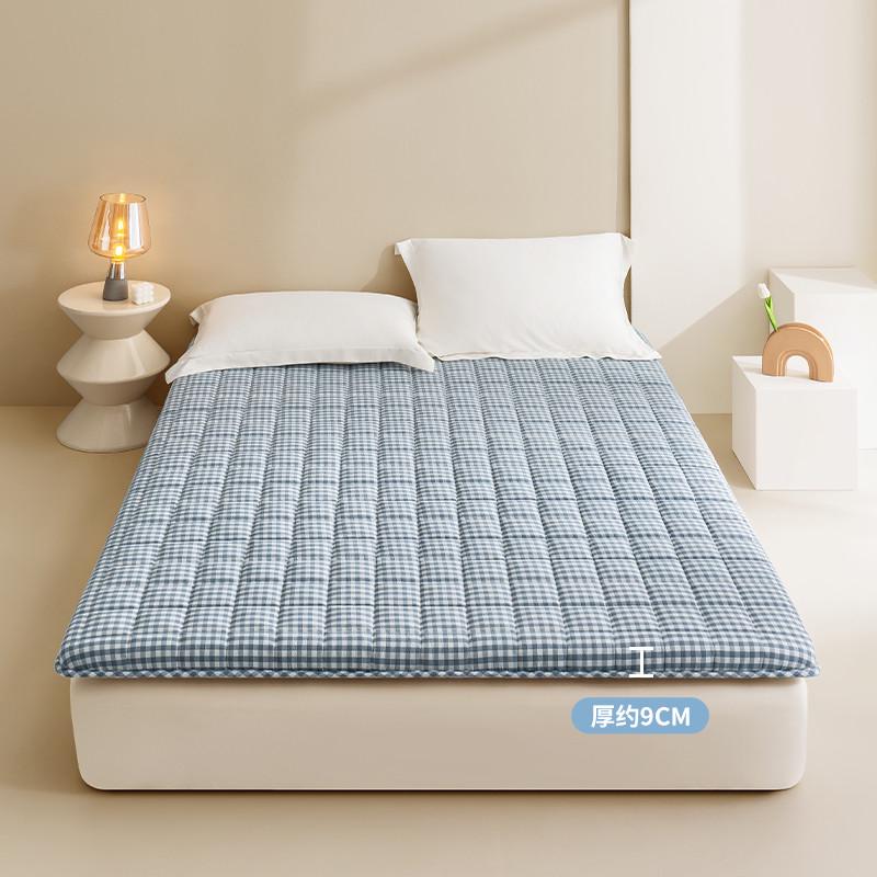 2eie棉花床垫软垫子薄款家用床褥垫榻榻米学生宿舍单人可折叠垫被