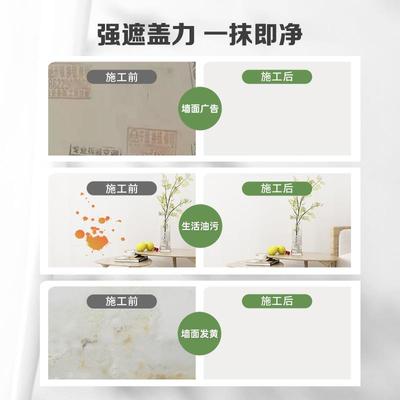 三棵树墙面白色墙壁修补膏家用修复乳胶漆自刷去污神器补墙漆新品
