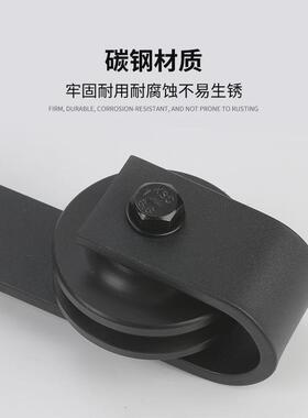 谷仓门吊轨移门轨道室内门厨房门欧式滑轮吊滑五金配件仓谷门吊轮