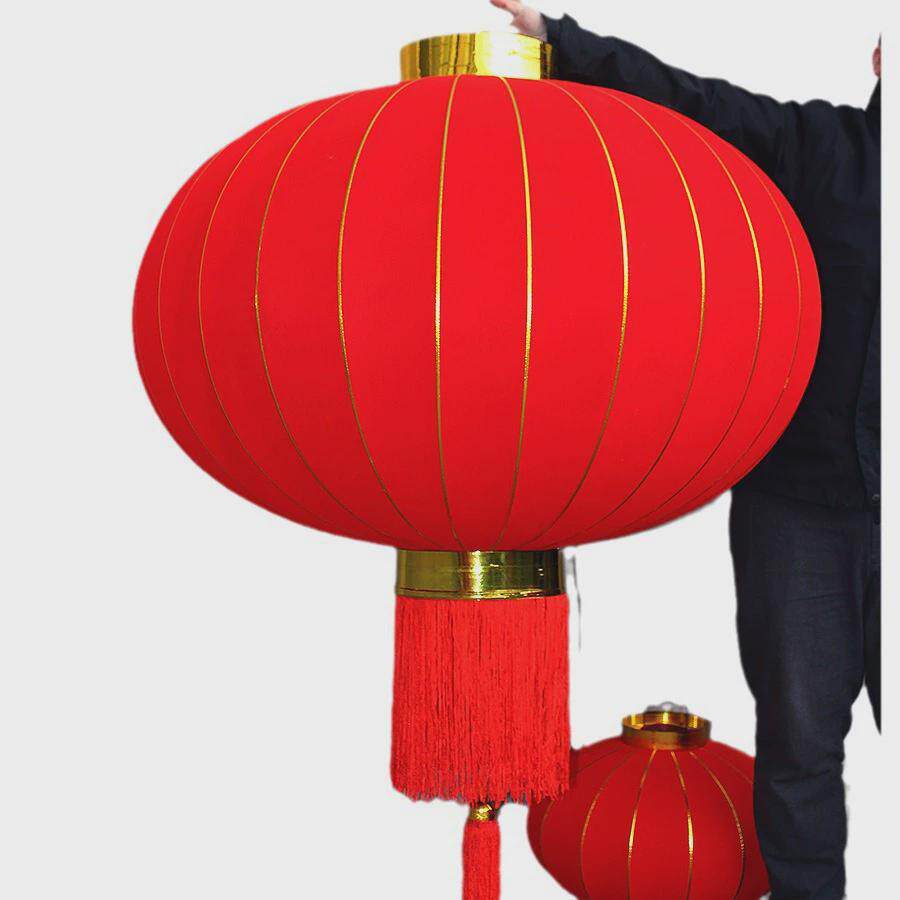 新年春节款植绒布大红灯笼大灯笼挂大门喜庆大号品质户外优选