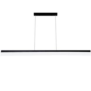 led亚克力办公室吊灯长方形工作室灯会议室前台直条一字吊线灯