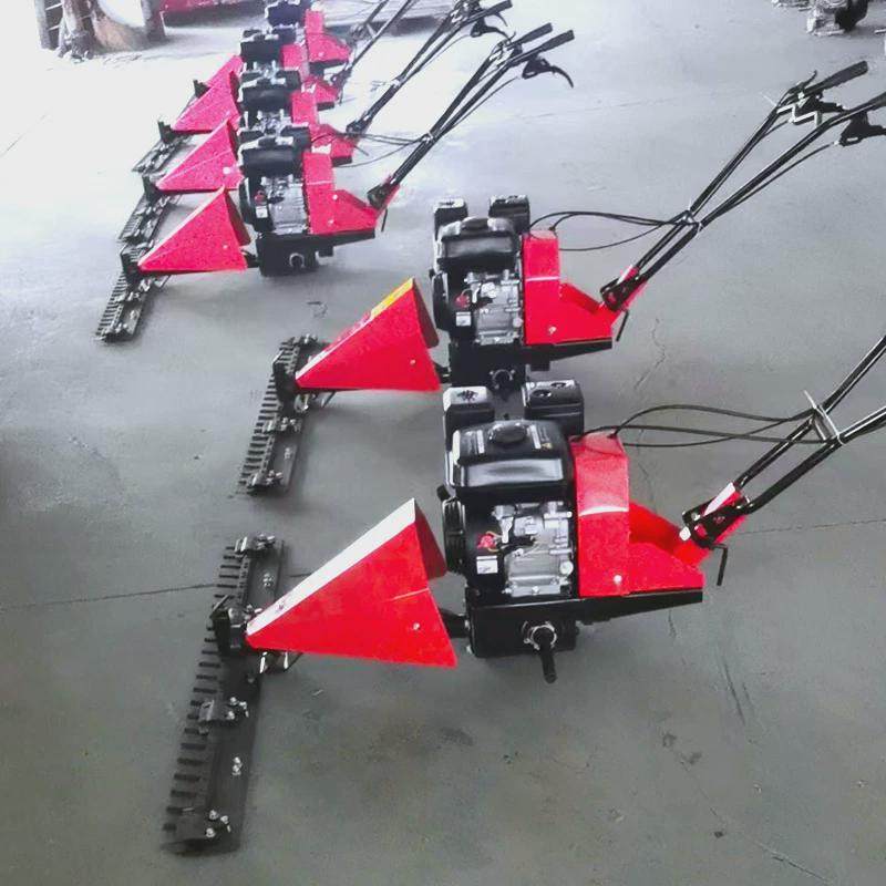 汽油手推式割草机柴油电启动120割副刀片剪草机农用荒草清理机